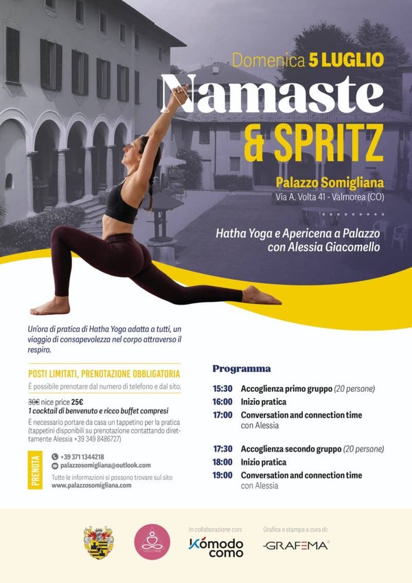 Namasté e Spritz (17:30 - 19:30)