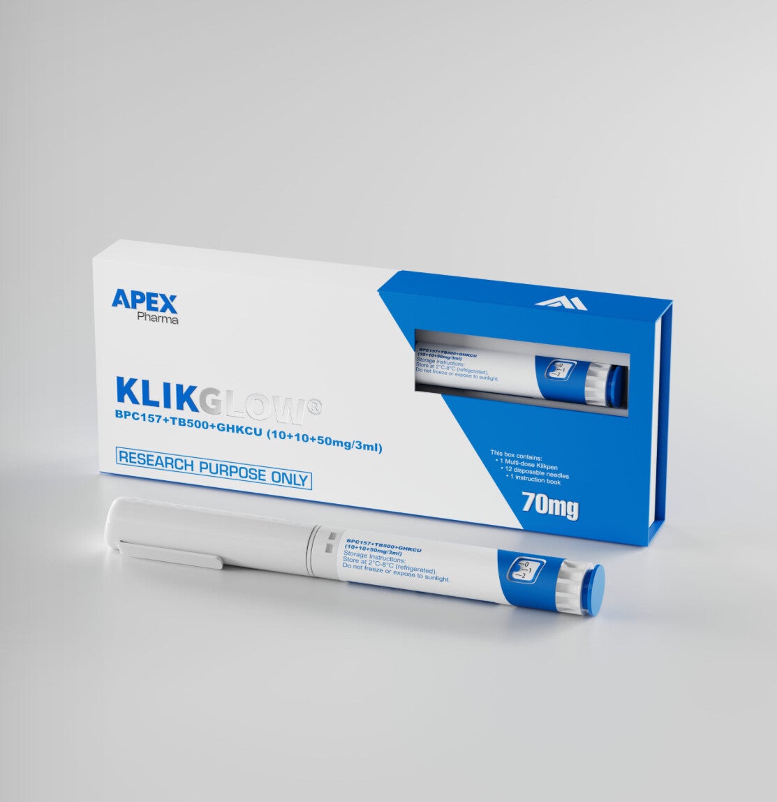 KLIKGLOW (BPC157+TB500+GHK-CU)