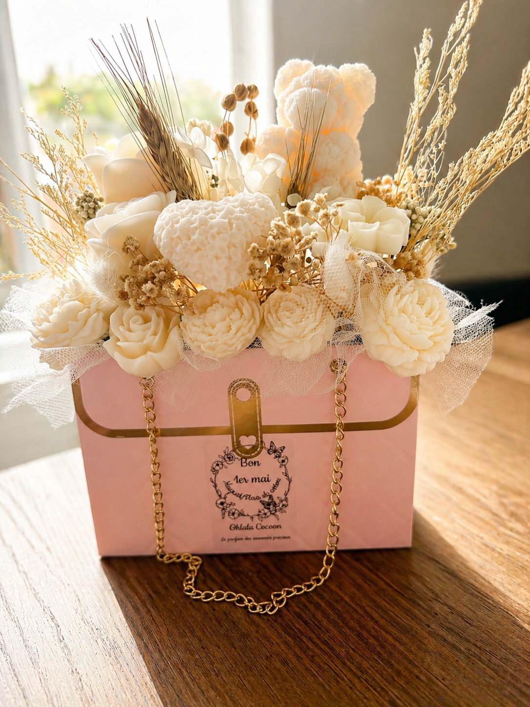 Collection Éclat d’Émotions – Coffret cadeau fleurs fait main