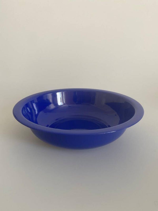 Zink Schaal Kobalt Blauw L - H9,5xD31,5 cm