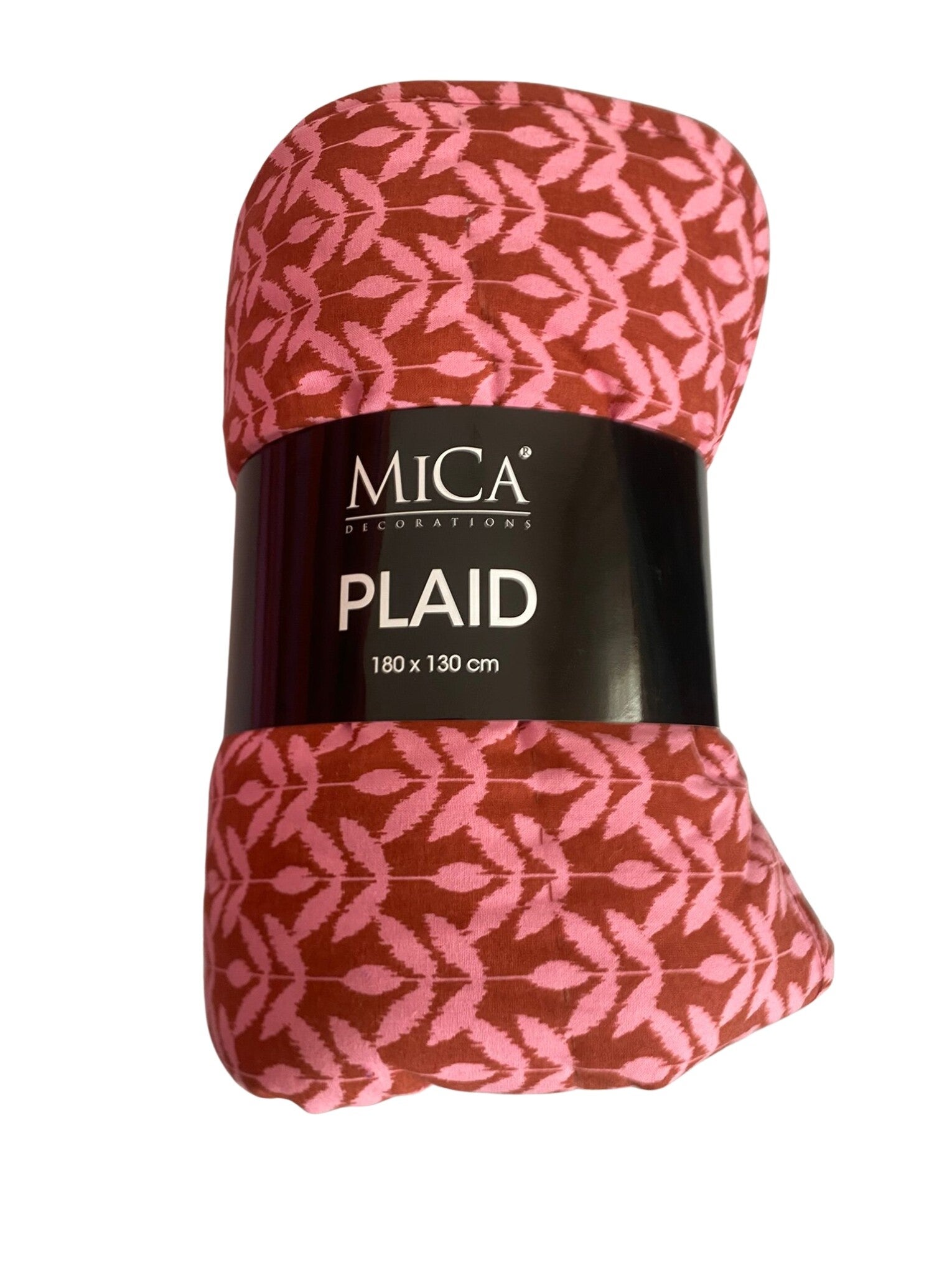 Mica Plaid Fien Roze 180x130 cm – Zachte Deken – Decoratieve Plaid voor Bank en Bed
