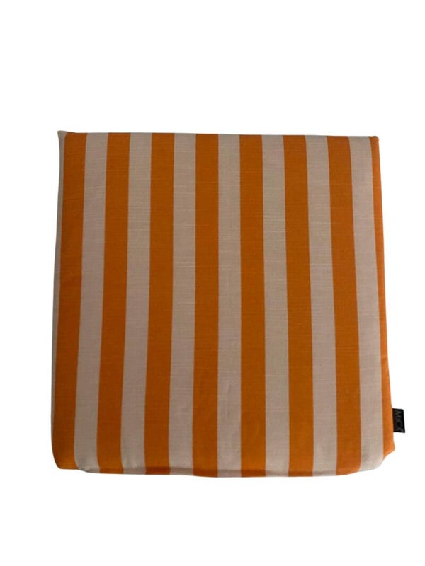 Mica Kim Bistro Kussen Oranje 40x40x5 cm – Tuinkussen Stoel – Outdoor Zitkussen voor Bistroset