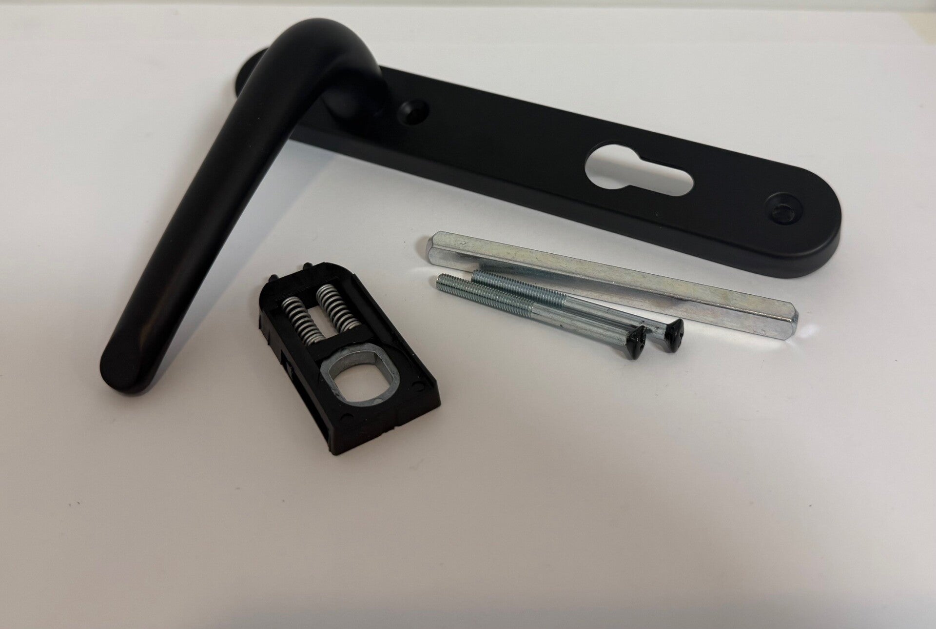Lever/Lever Door Handle - BLACK 212mm