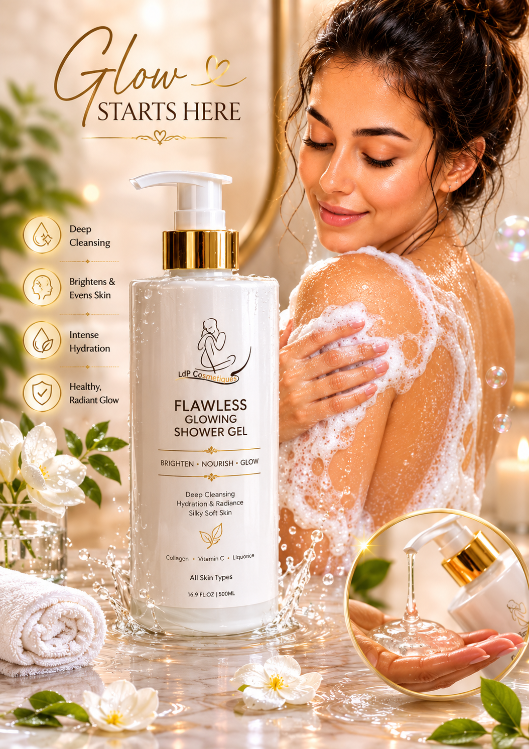 ✨ Flawless lighting Shower Gel💧