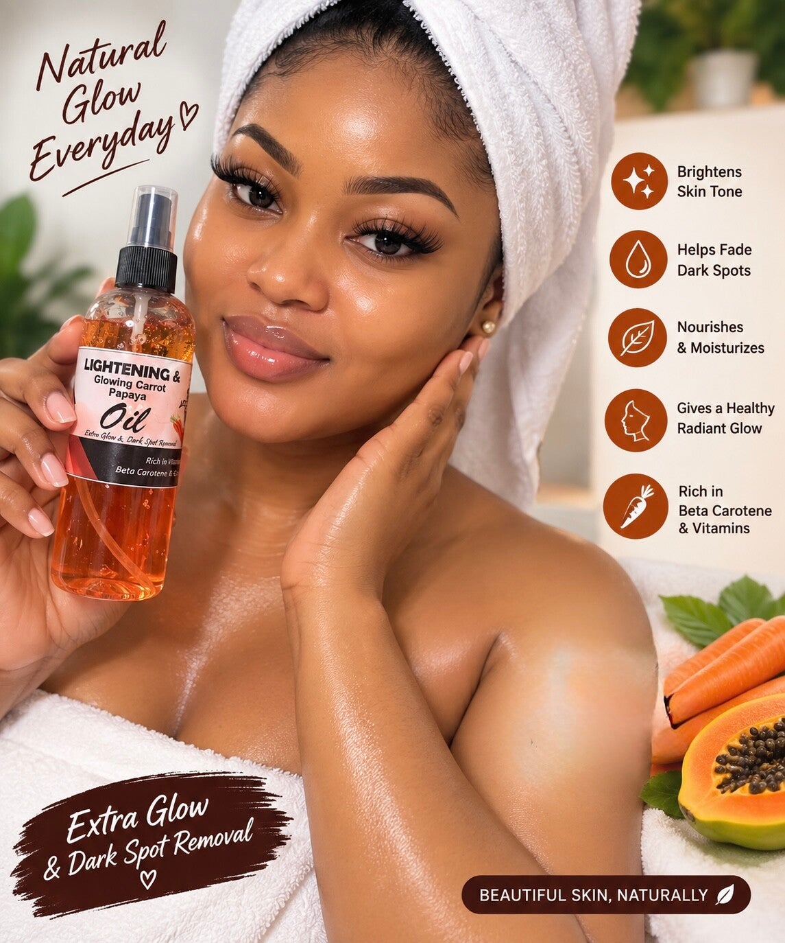 🌟  Extra Lightening  Papaya Oil