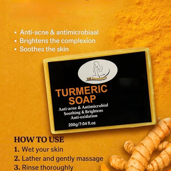 🌼 Turmeric Soap – Face & Body