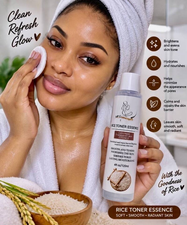 LDP Rice Toner Essence .Skin goals: Hydration • Smoothness • Radiance • Even-looking tone ✨