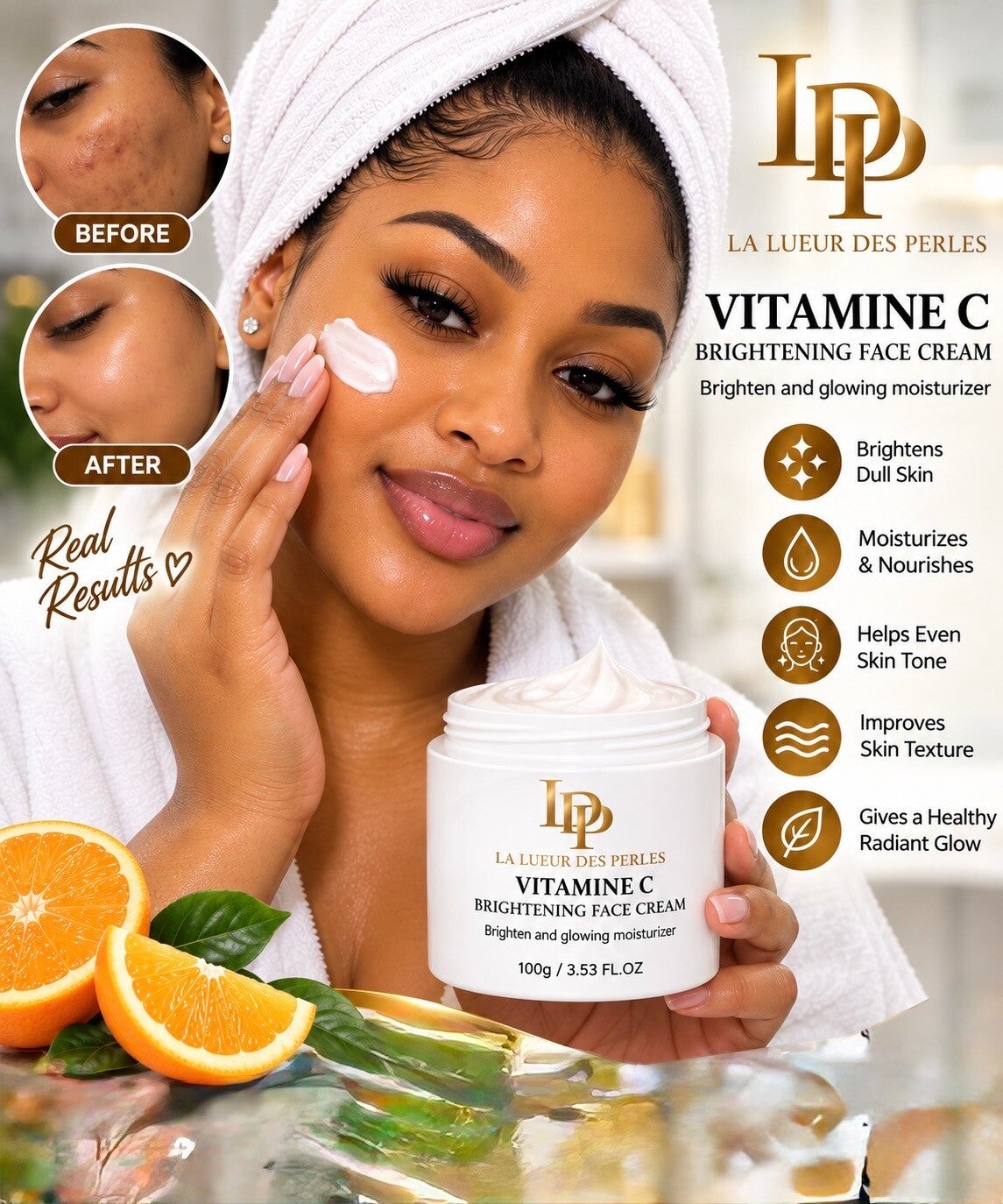 LDP Vitamin C Brightening Face Cream ( Morning / Night)