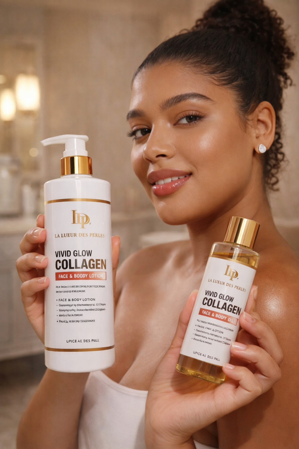 🌟   Collagen Lotion + Body Oil Combo ( anti aging, looking younger)🌸