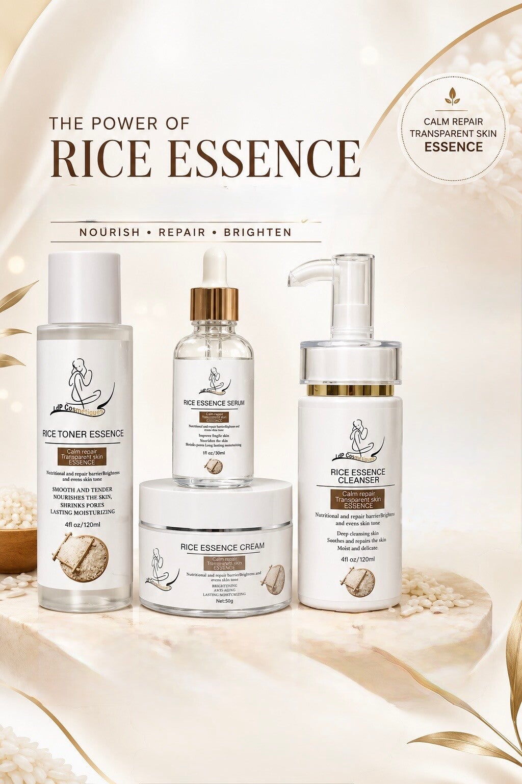 LDP Complete  Glow Essence Hydrating & Radiance Facial Routine