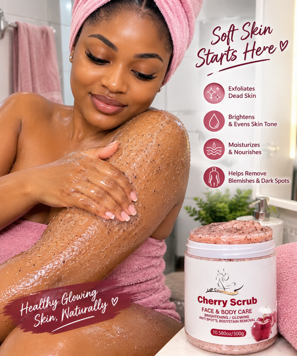 LDP Cherry Face & Body Scrub –  🍒✨✨ Brightening | Glowing | Anti-Spots | Body Stain Removal ✨