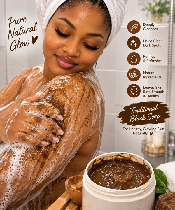 LDP Traditional Black Soap ✨🤎Skin goals: Cleanse • Smooth • Refresh • Radiance