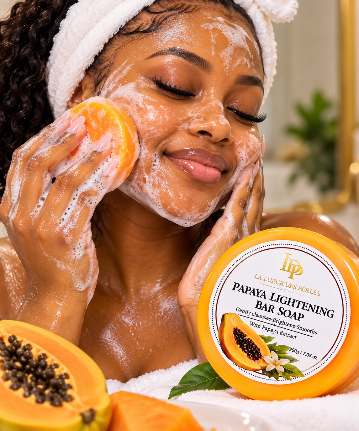 PAPAYA LIGHTENING  BAR SOAP