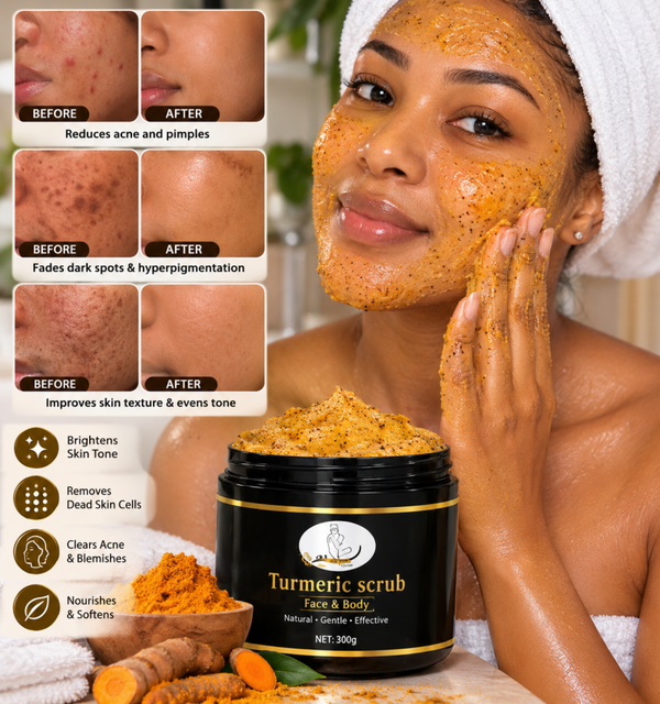 LDP Turmeric Scrub – Face & Body 🌿 Anti-Acne | Brightening | Healing Glow 🌿