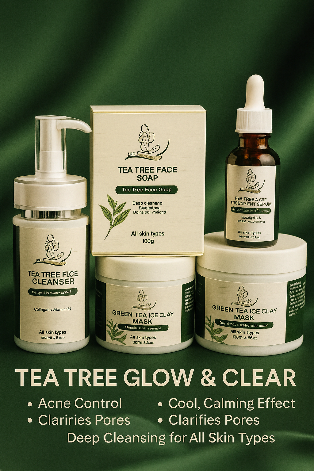 🌿 Tea Tree Acne & Pimples Solution Set