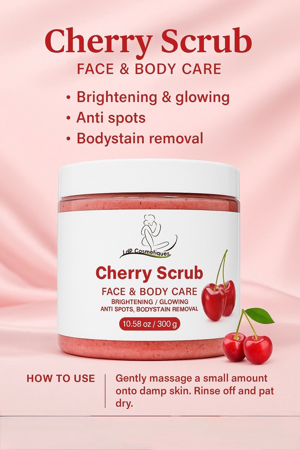 🍒   Cherry Scrub – Face & Body Care