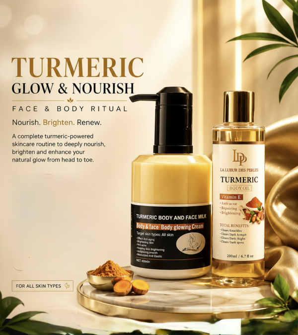 Turmeric Glow & Nourish Face + Body Routine