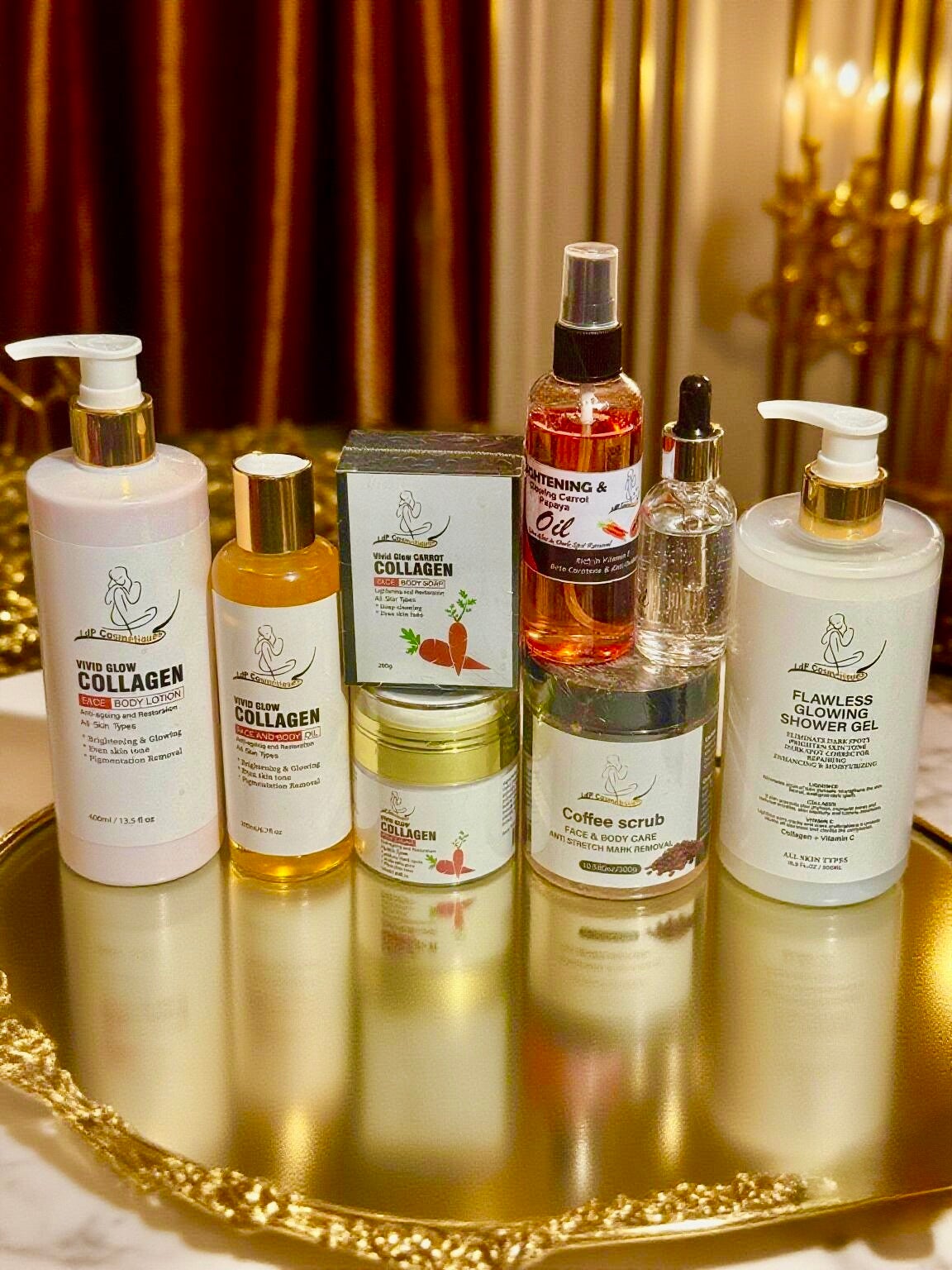 Full package Collagen Combo  Skincare Collection ( Toning, brightening, glowing, boost elasticity And looking younger 🌸)