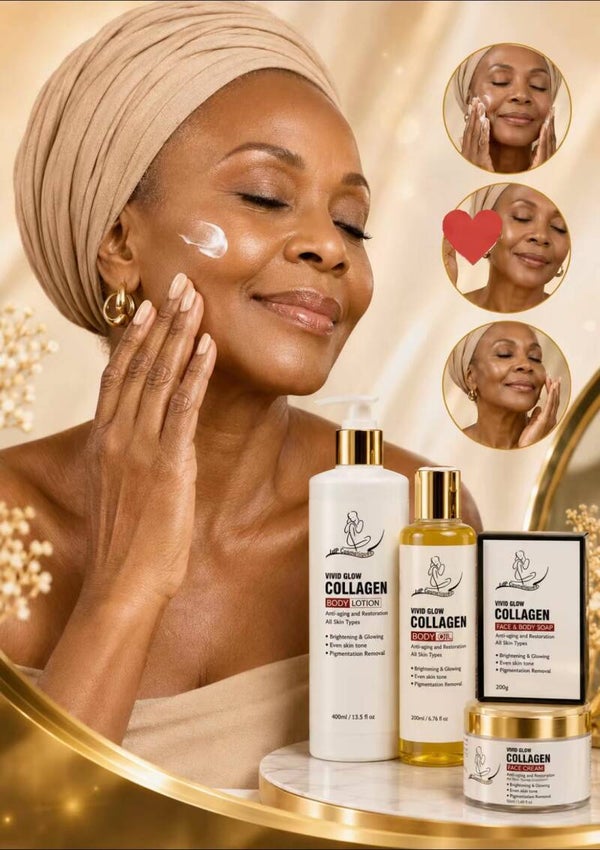 Collagen  anti aging set  ( • Reduces Wrinkles + Firms Skin + Brightens )