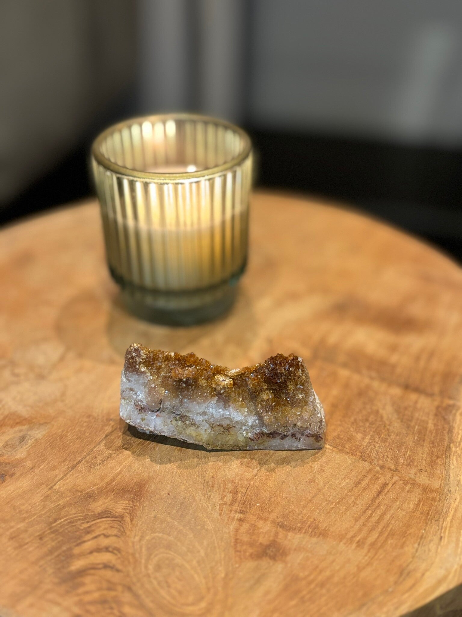 Ruw stuk Citrien (gebrande amethyst)