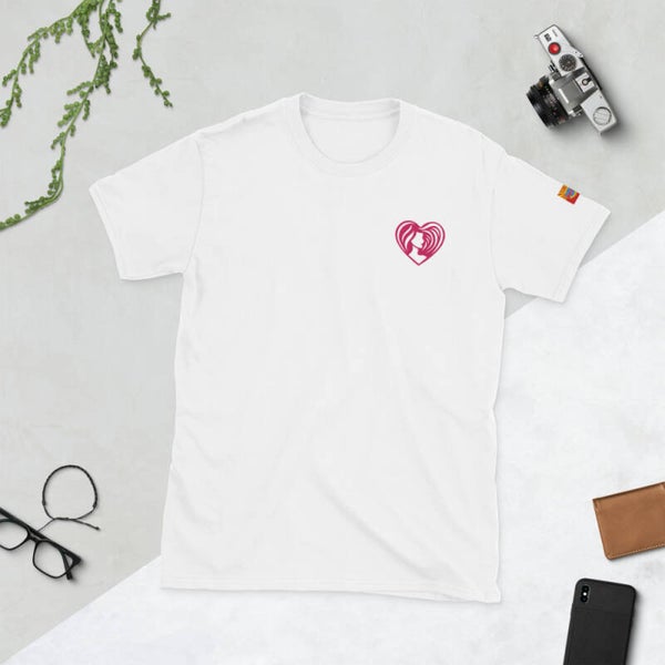 `Womens Short Sleeve T-Shirts (LOVE) with LOGO