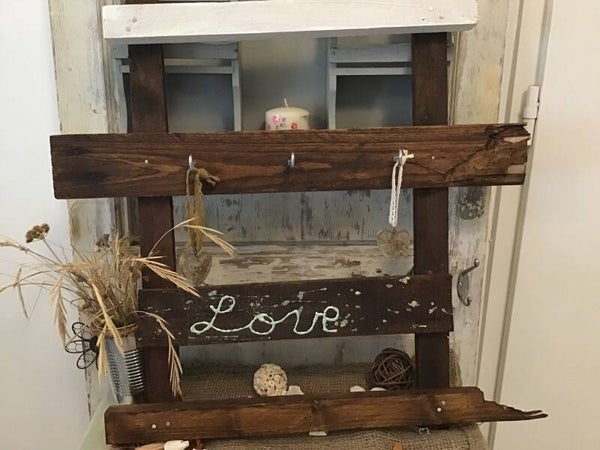 Cadre accroche clés,tasses »love »