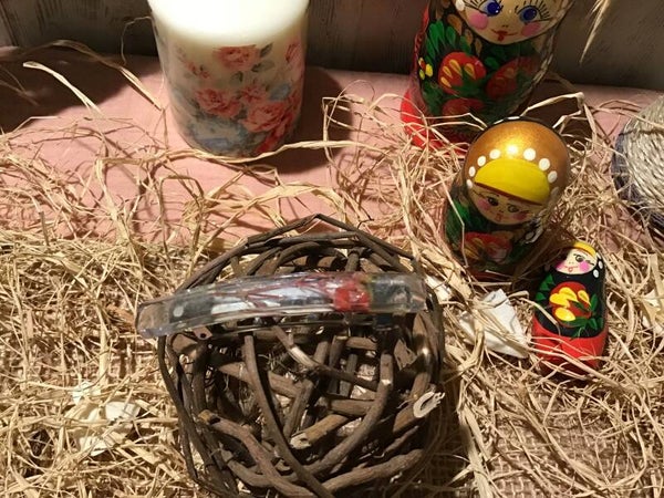 Pince cheveux fleurie rose