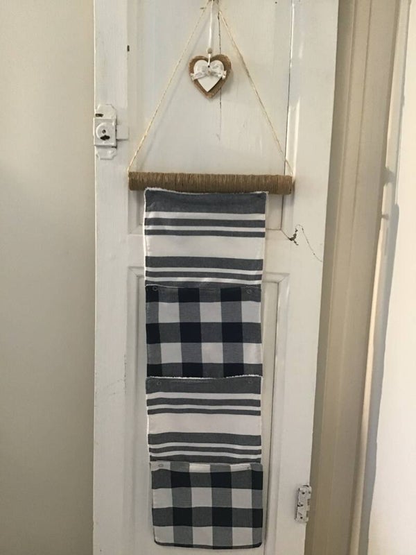 Essuie tout lavable bleu et blanc