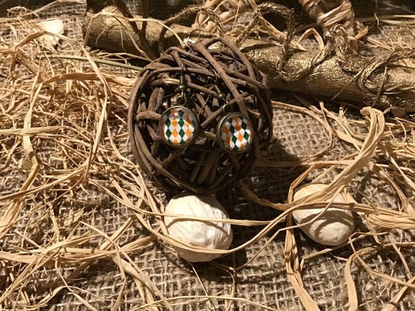 Boucles d oreilles boule vintage