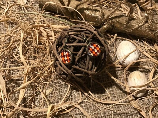 Boucles d oreilles boule vintage