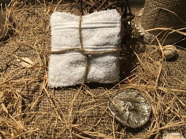 Lingettes démaquillantes lavables fleurie rose