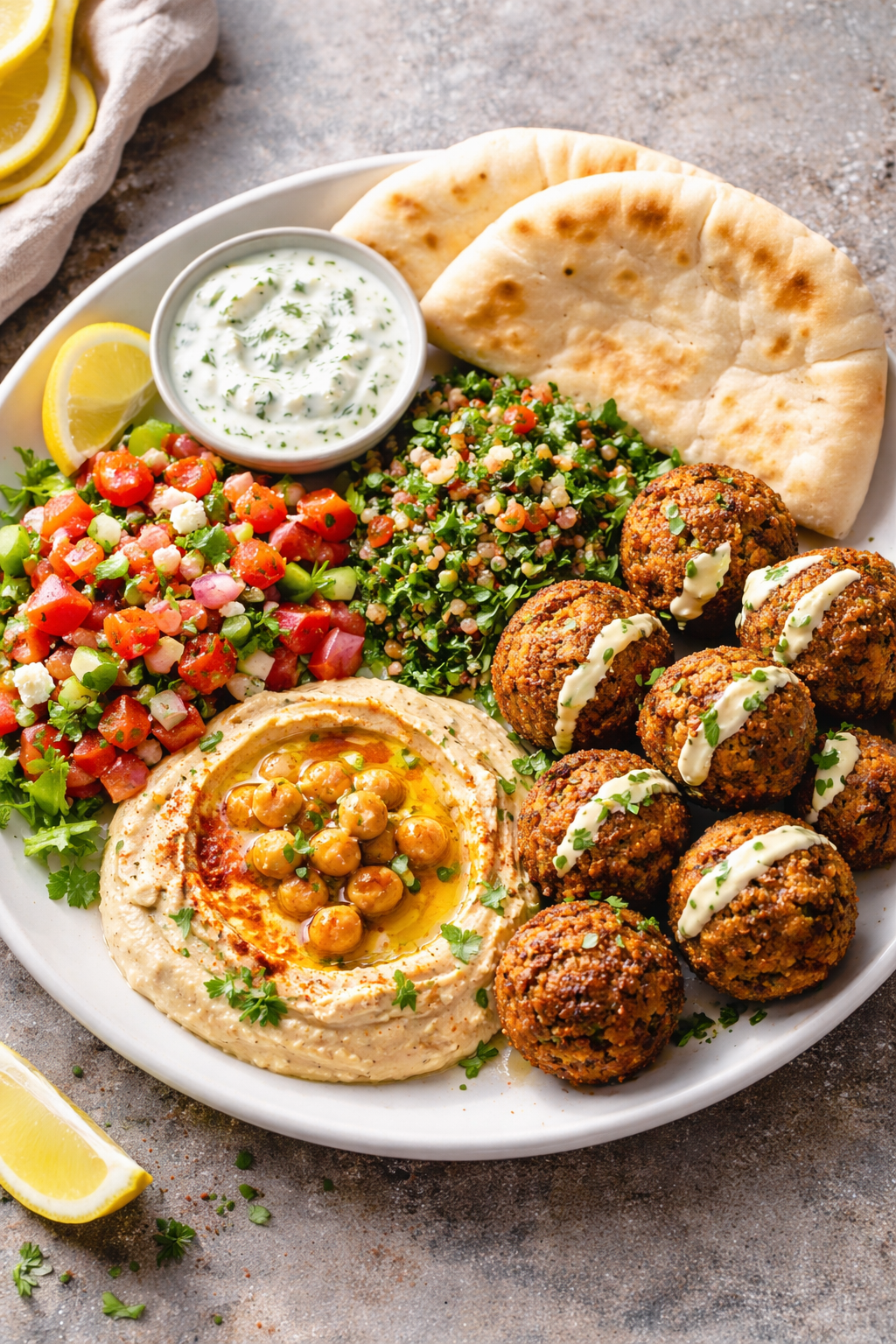 Assiette falafels