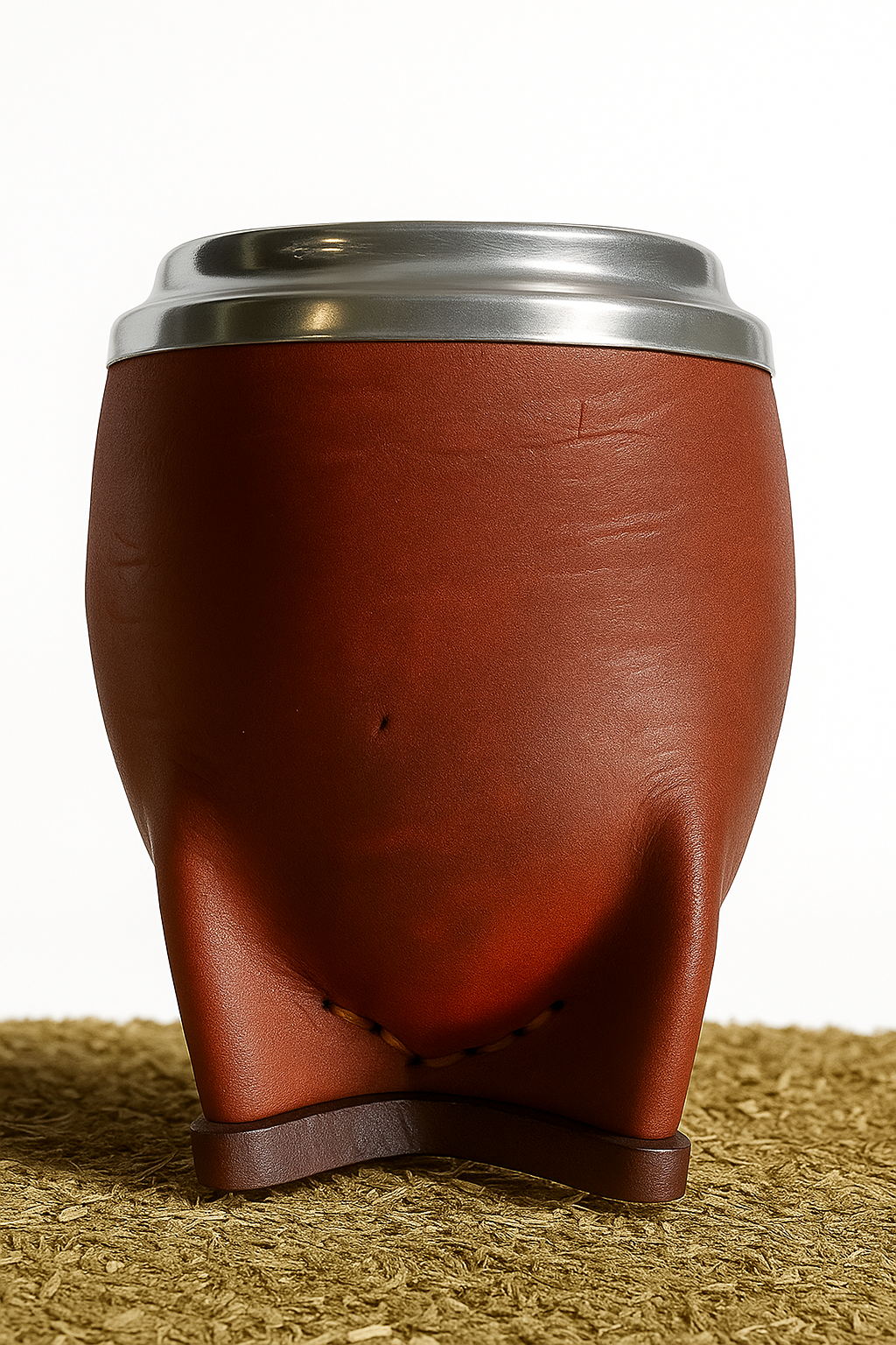 Torpedo de cuero marrón