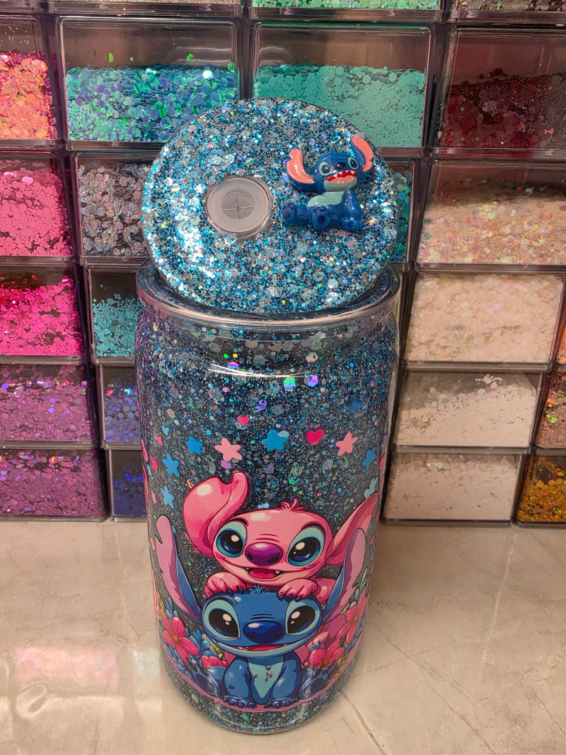 Stich 16oz Snowglobe tumbler