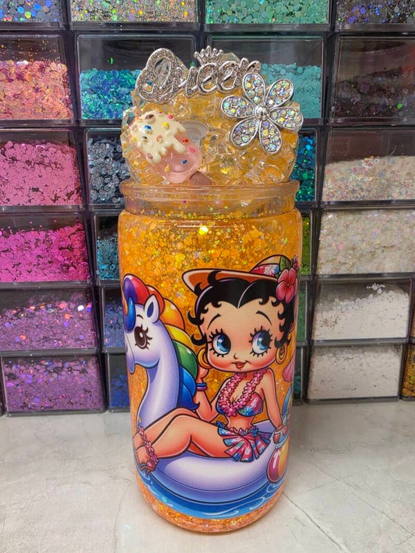 Betty Boop 16oz Snowglobe tumbler
