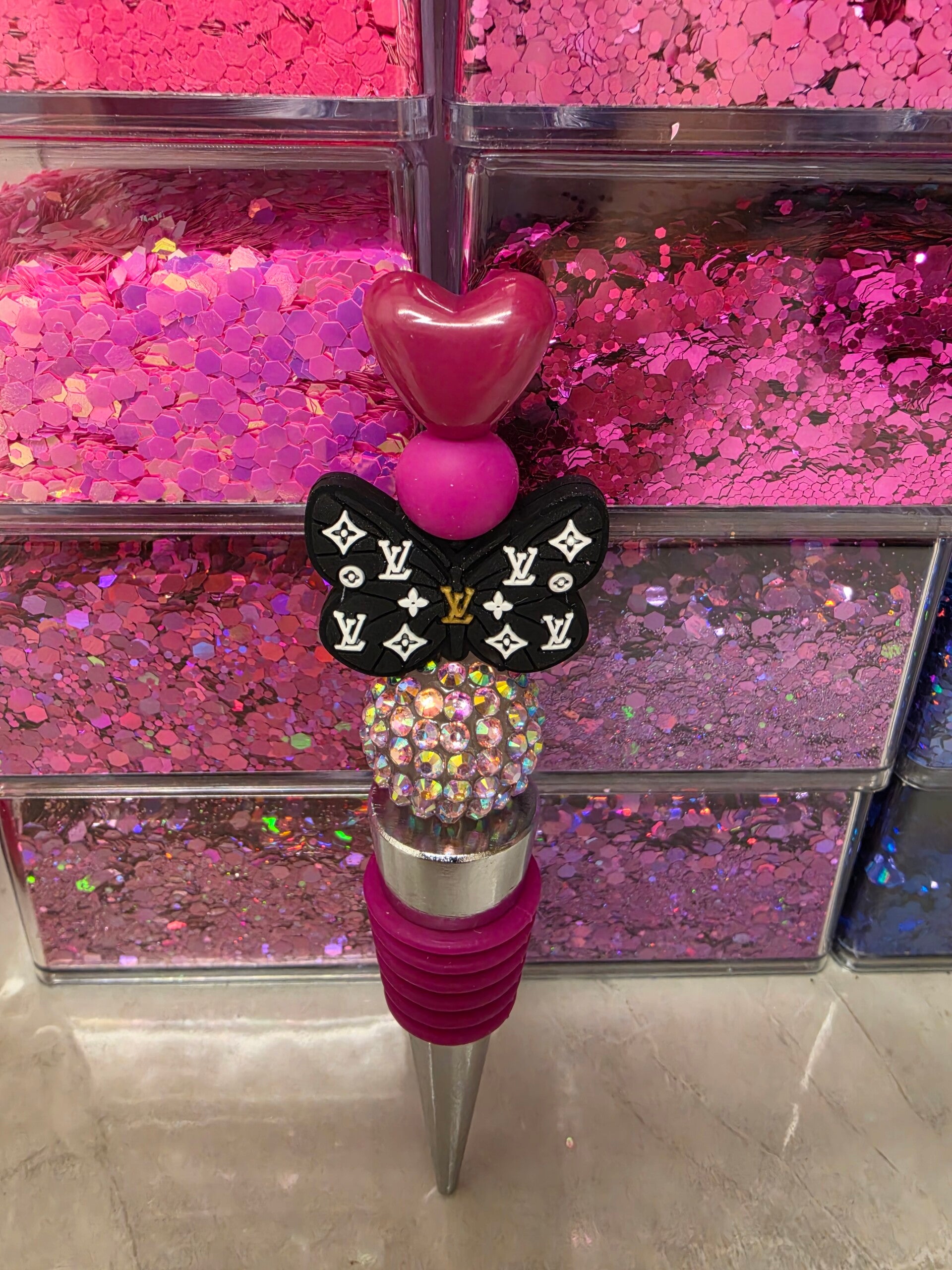 Louis Vuitton butterfly wine stopper