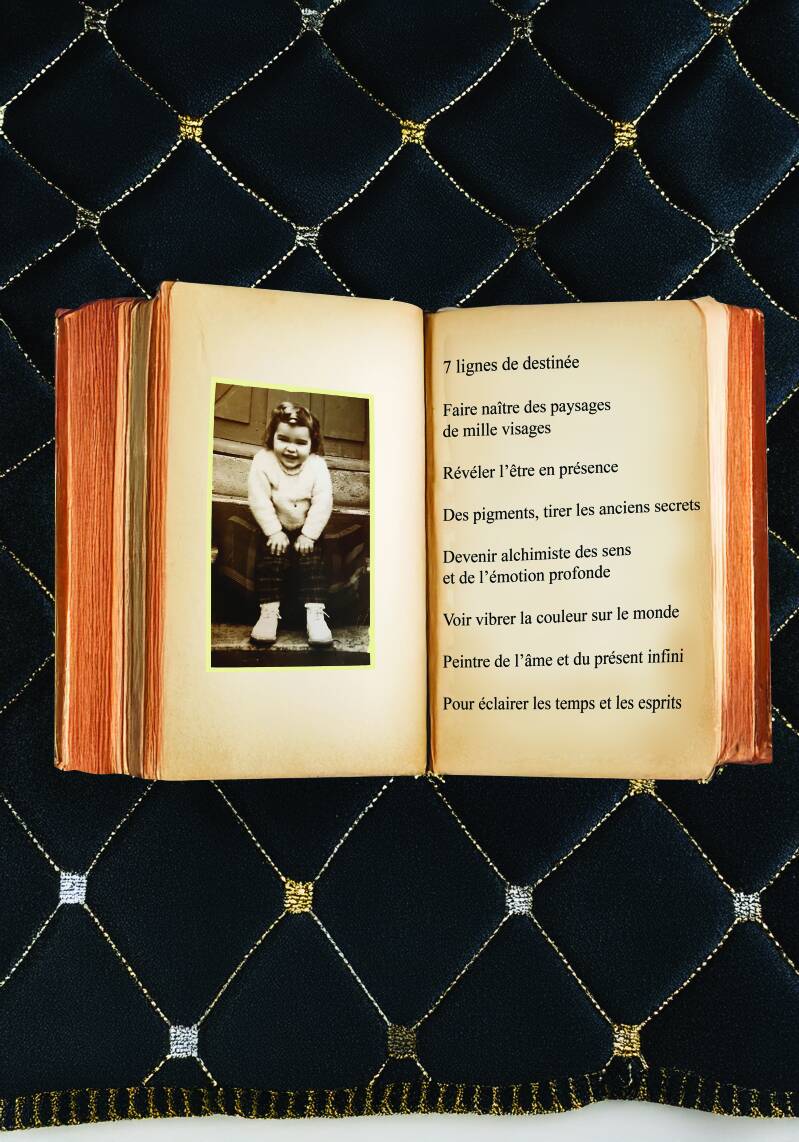 Muriel Cayet 3 ans 1964 le début de la peinture 