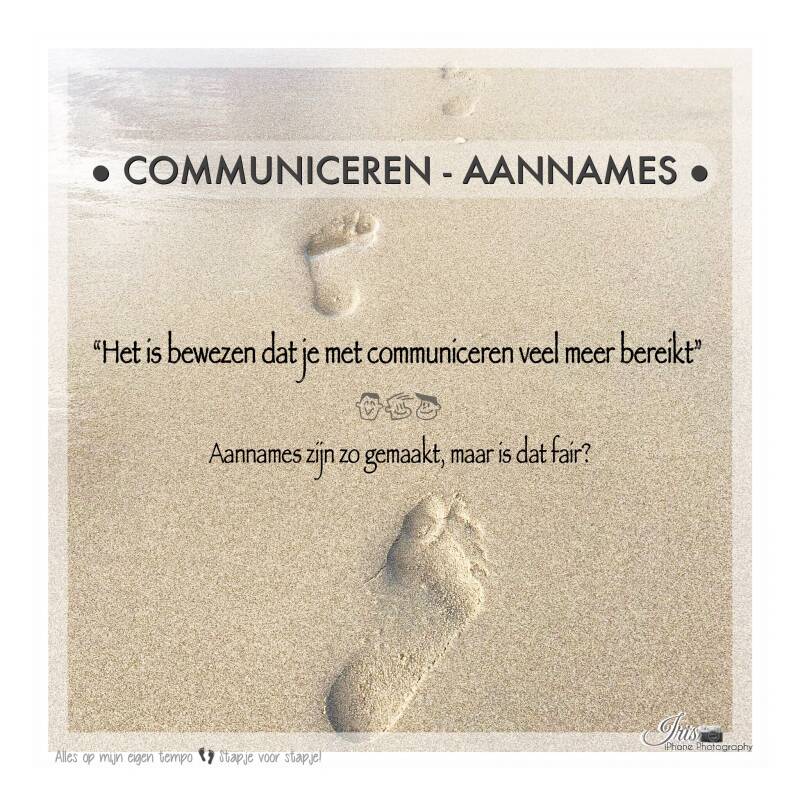Communiceren - Aannames - Haasnoot Blogger - Iris Photography
