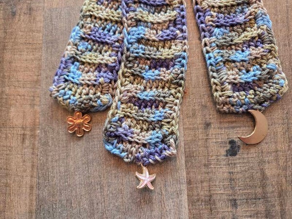 Boekenlegger multicolor blauw