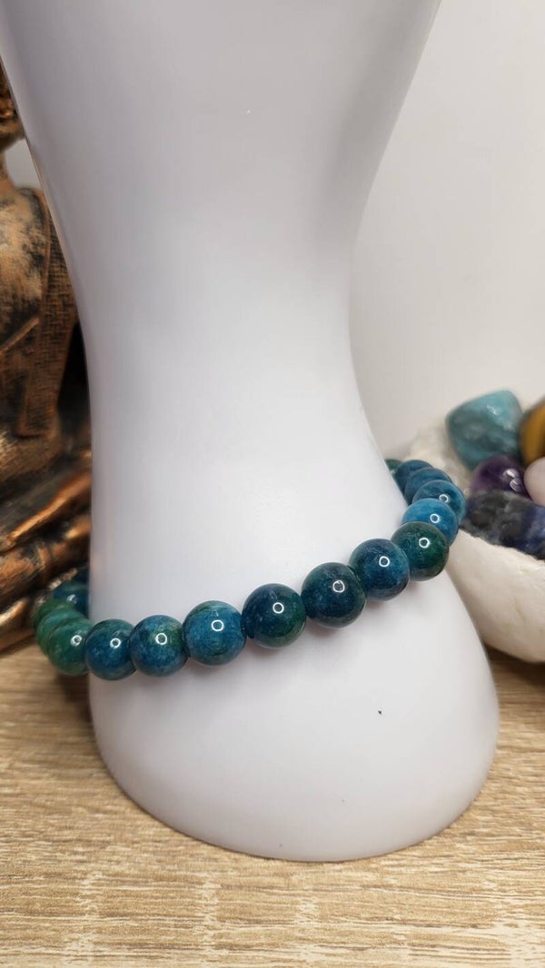 Bracelet Apatite bleue 8mm