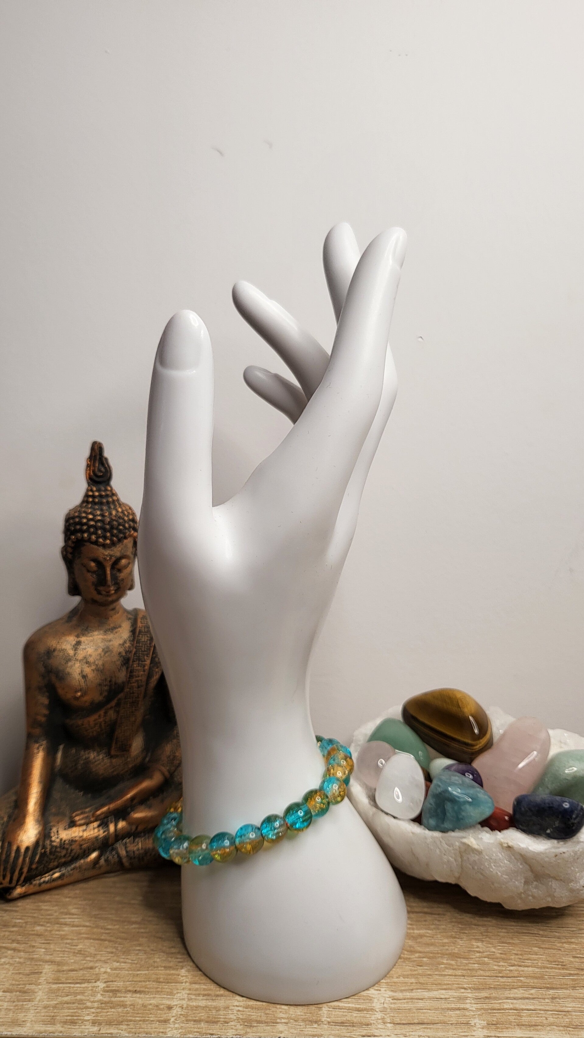 Perles de verre scintillante 8mm