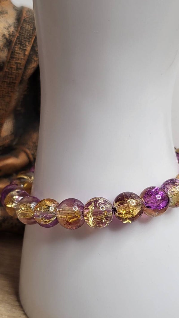 Perles de verre scintillante 8mm