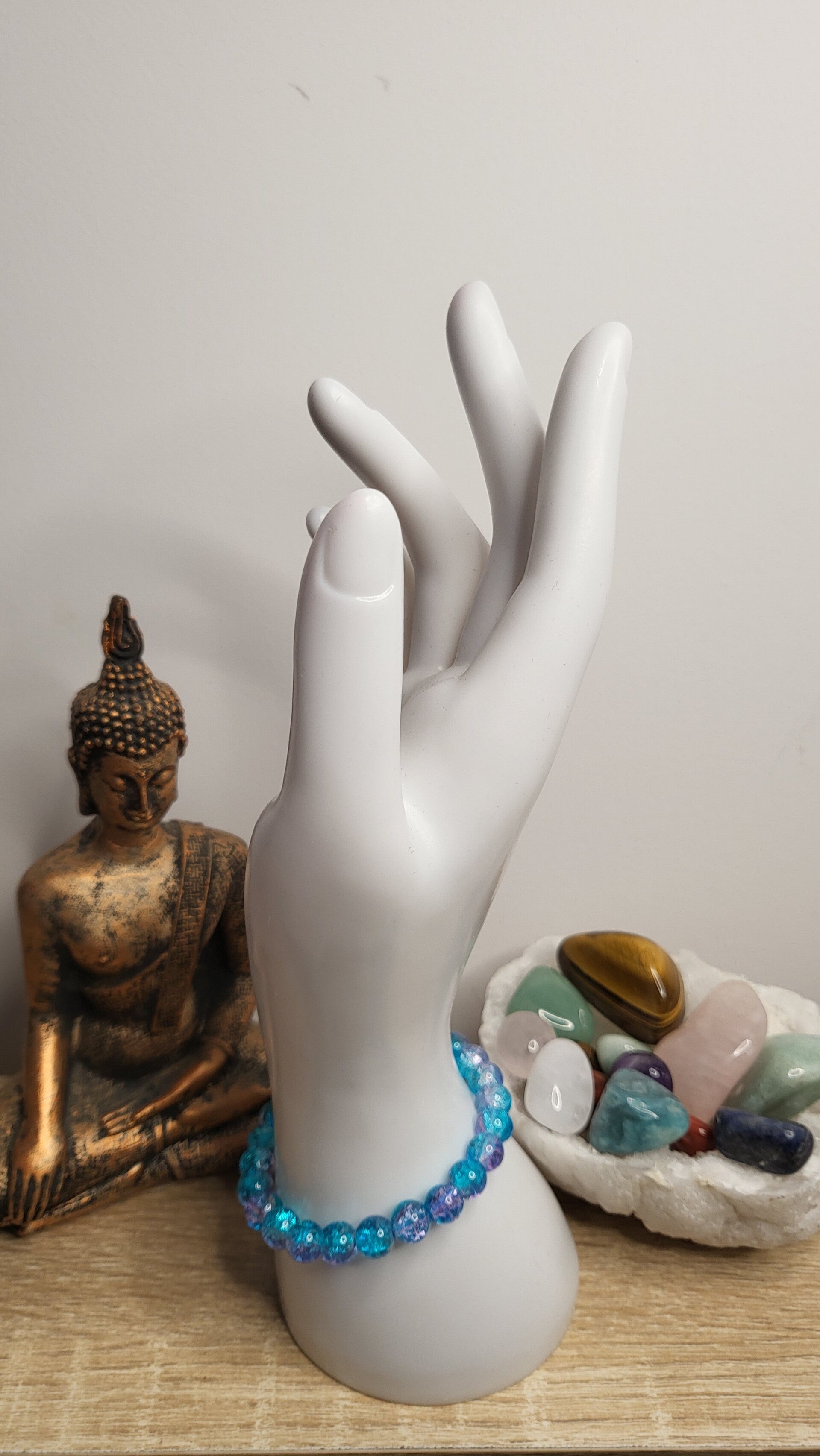 Perles de verre scintillante 8mm