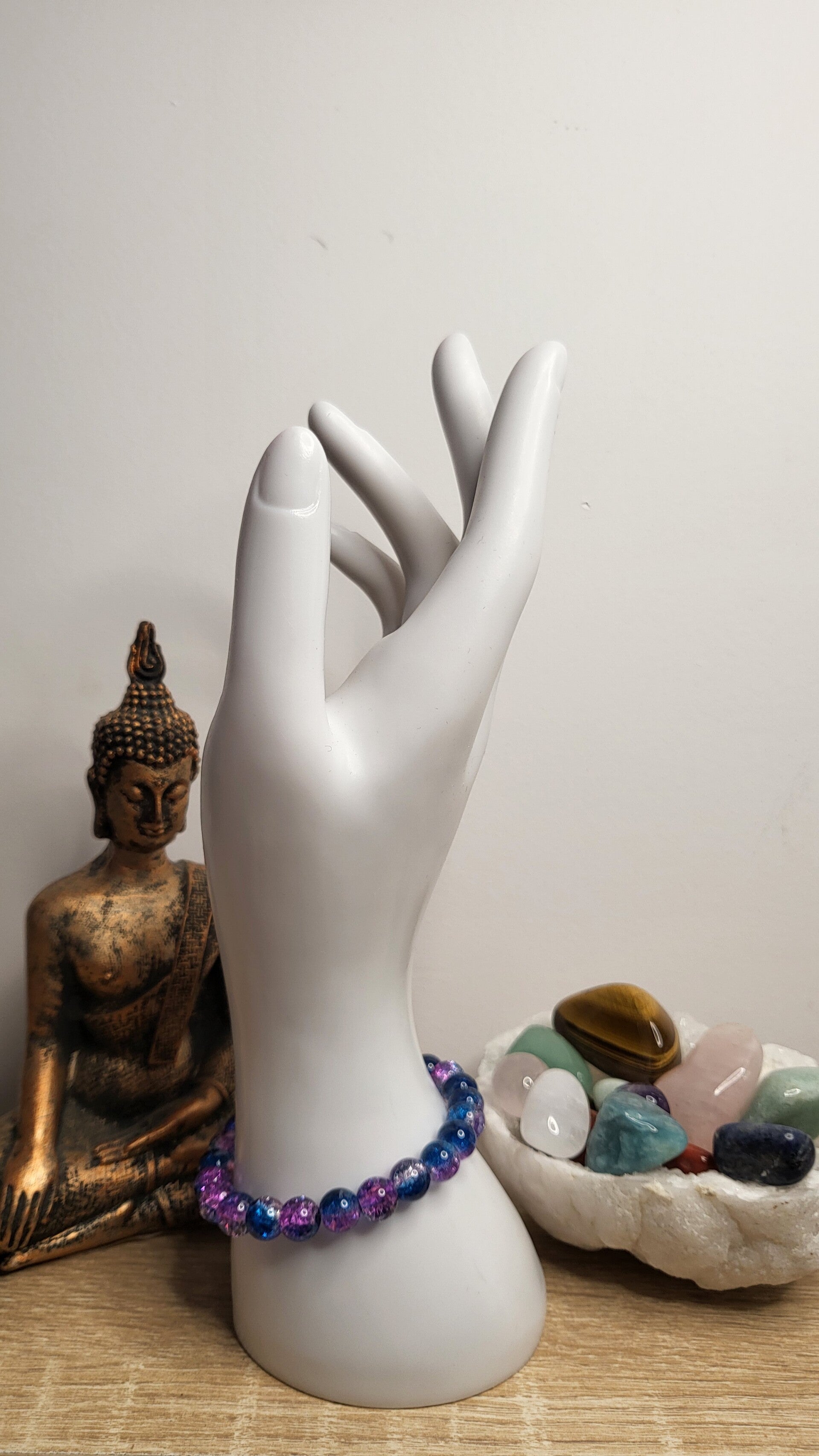 Perles de verre scintillante 8mm