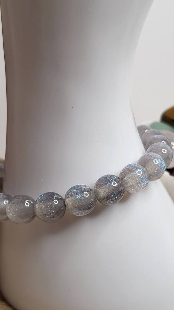 Perles de verre scintillante 8mm