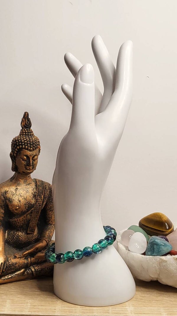 Perles de verre scintillante 8mm