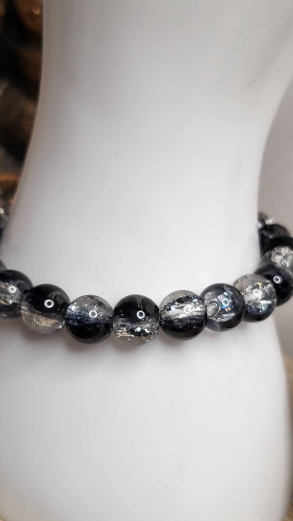 Perles de verre scintillante 8mm