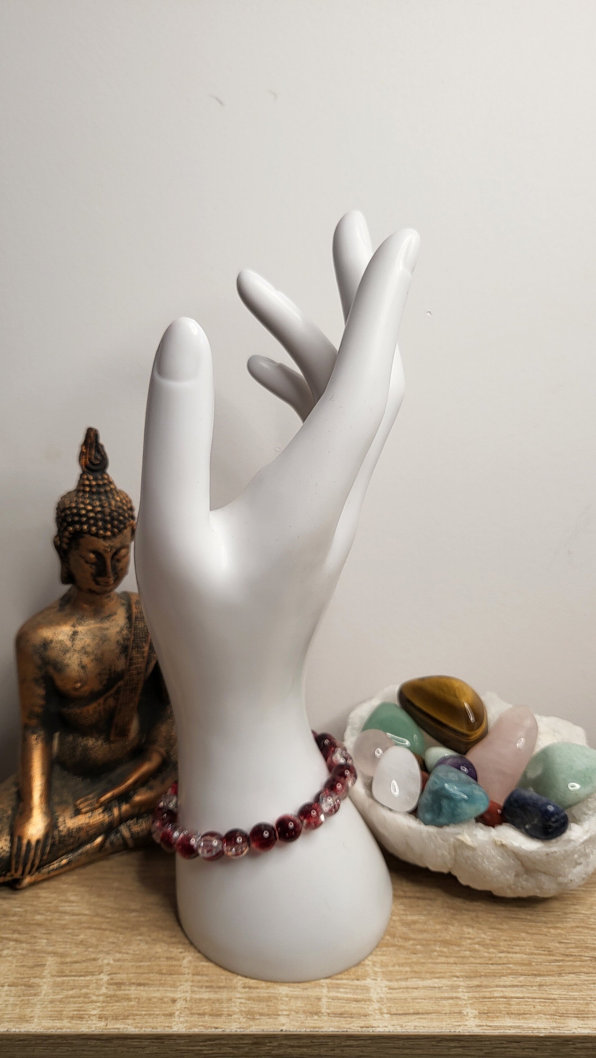 Perles de verre scintillante 8mm