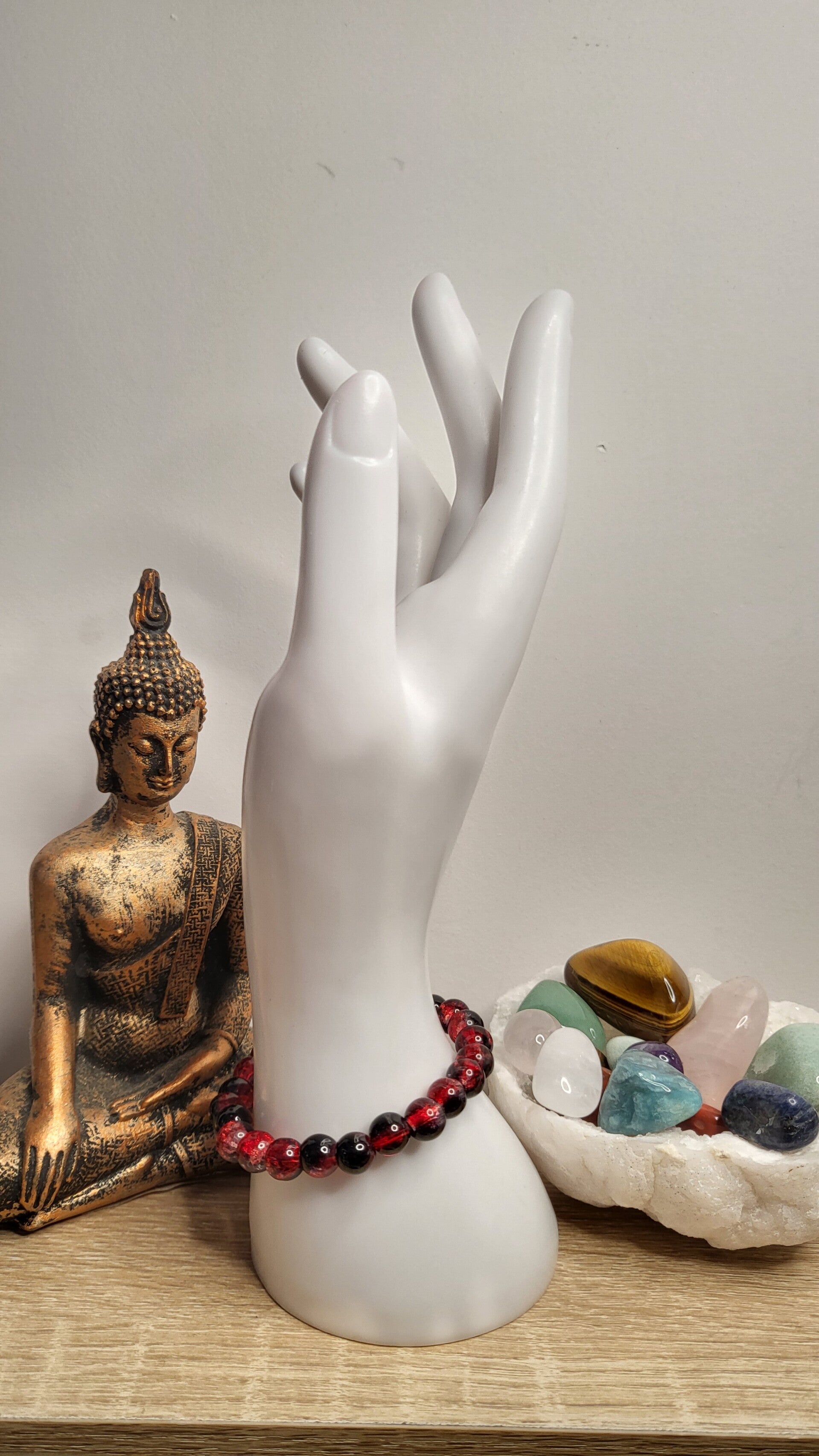 Perles de verre scintillante 8mm