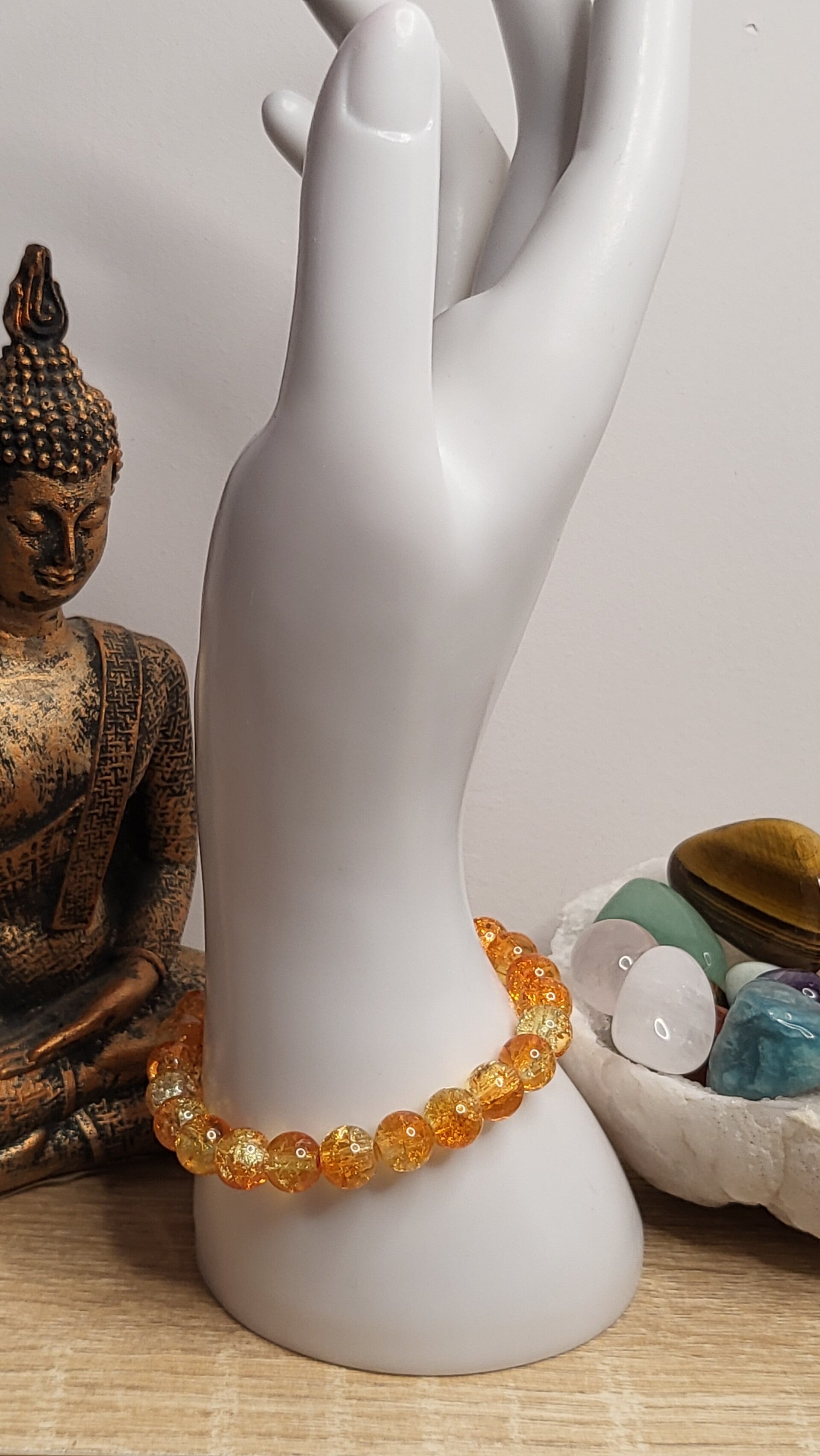 Perles de verre scintillante 8mm